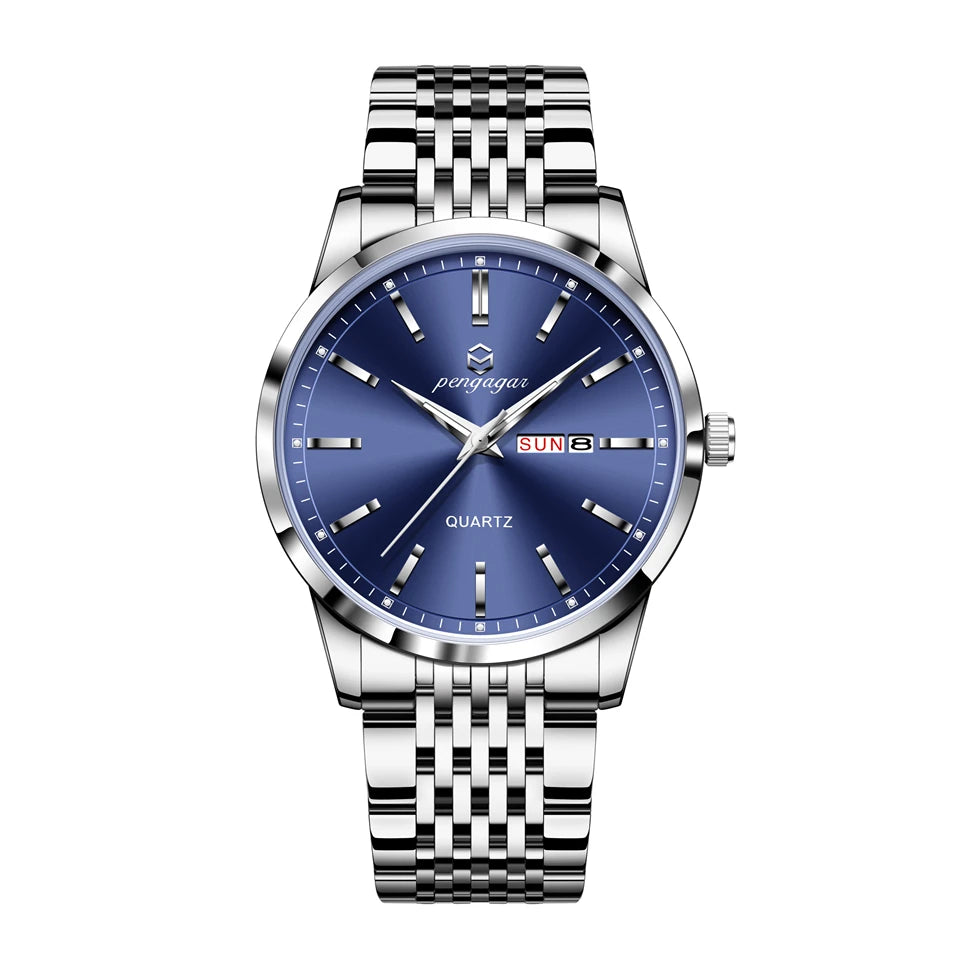 Relógio Masculino Prata Nexda Fashion Lux