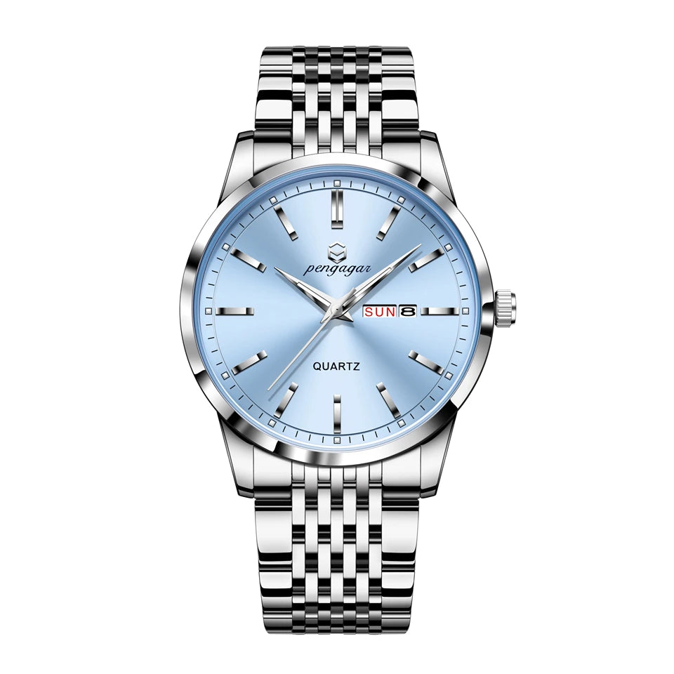 Relógio Masculino Prata Nexda Fashion Lux