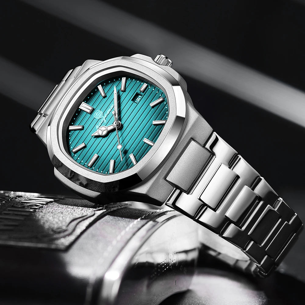 Relógio Masculino Quadrado Nexda Steel