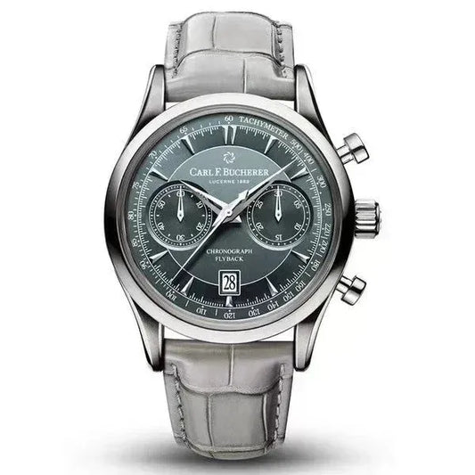 Relógio de luxo para homens com design sofisticado e pulseira robusta.