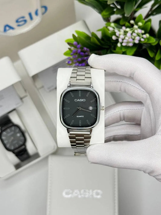 Relógio Prata com Preto Casio Vintage