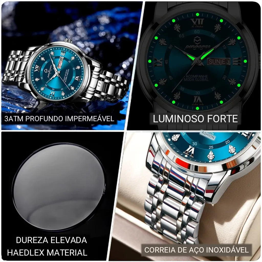 Relógio Masculino Nexda Elegance Steel